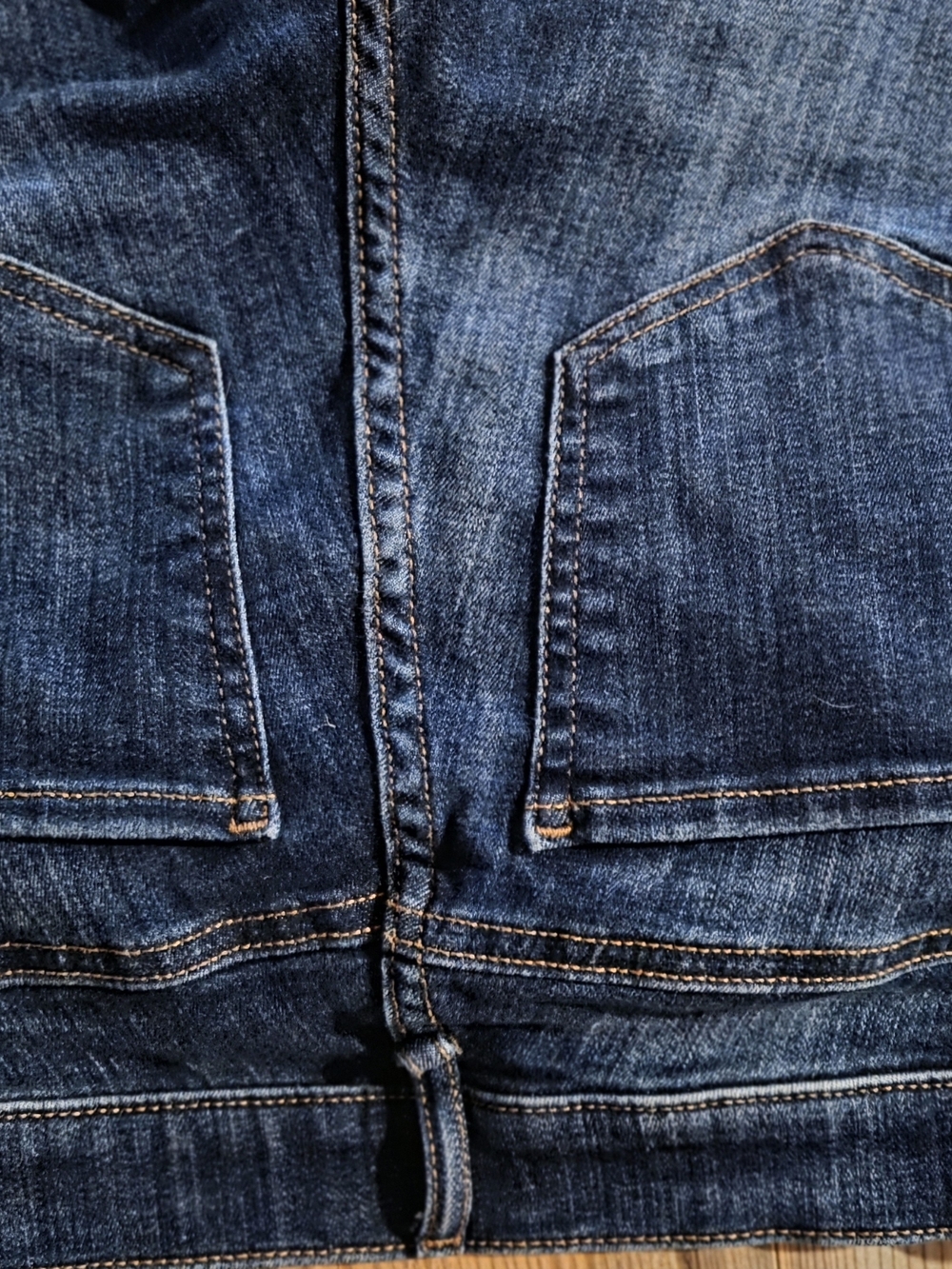 Express Dark Blue Flare Jeans - Picture 3 of 6
